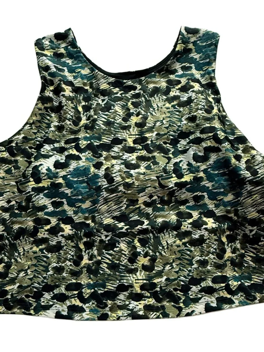 Kinesis Women’s 3X Activewear Set Abstract Print Tank Capri Leggings Plus Size